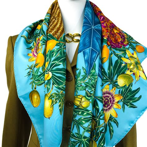 Hermes Silk Scarf Passiflores UNWORN & Gorgeous – Carre de Paris ...