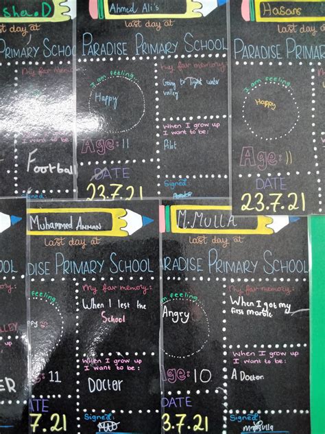 Leavers Posters Paradise Primary School