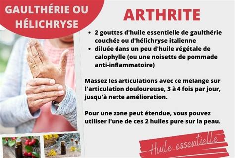 Traiter Larthrite Avec Les Huiles Essentielles Huiles Essentielles