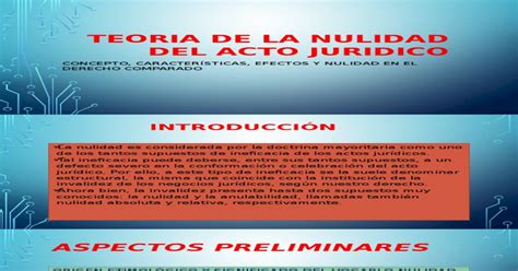 Teoria De La Nulidad Del Acto Juridico PDF Document