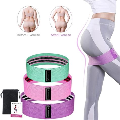 Butt Legs Thigh Hip Trainer Unisex Resistance Bands Elastic Fabric