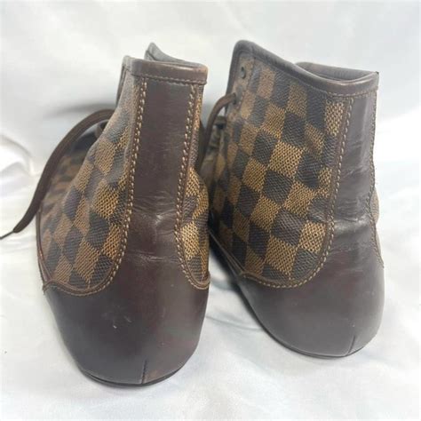 Louis Vuitton Shoes Vintage Louis Vuitton Mens Brown Checker Print