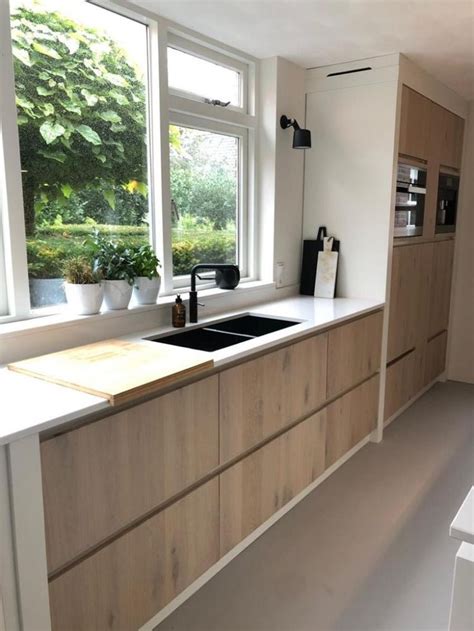 Moderne Witte Keuken Met Eikenhout Gerard Hempen Handgemaakte