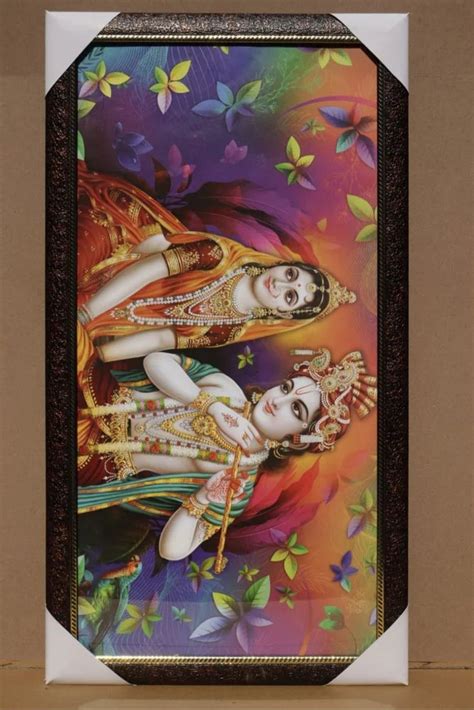 Inch Radha Krishna Wooden Photo Frame For Decoration Home At