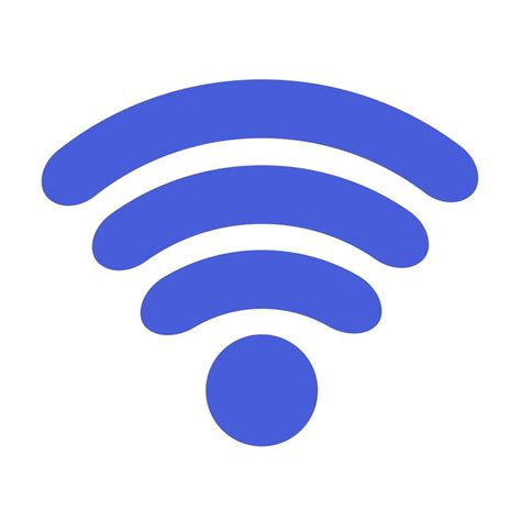 Icono De Wifi Símbolo De Red Inalámbrica Para Conexión A Internet Estilo Plano Ilustración