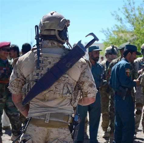 A U S Navy SEAL In Afghanistan 2010s With A Sword On His Back 1008