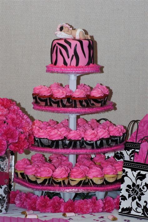 10 Hot Pink Baby Cakes Photo Hot Pink Zebra Baby Shower Cake Hot