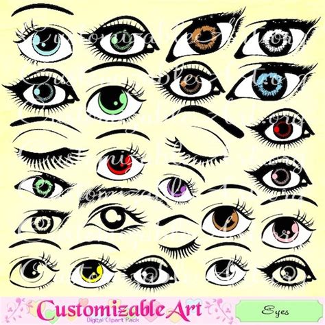 Round Eyes Clipart