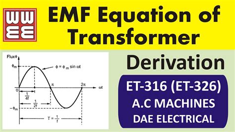 Emf Equation Of Transformer Derivation Of Transformer S Emf Equation