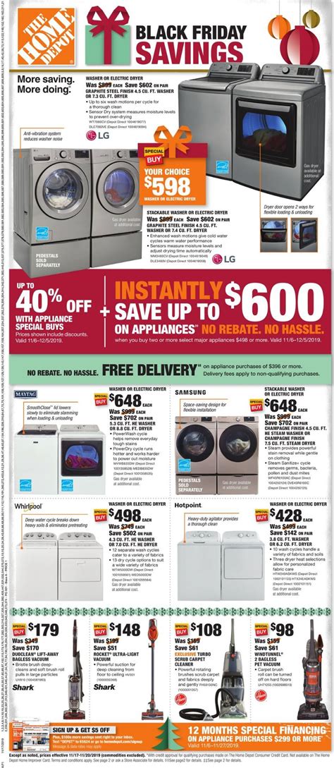 Home Depot Black Friday Ad 2020