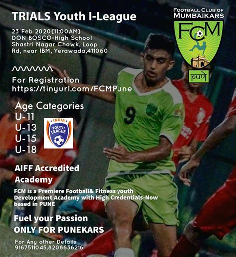 Fc Of Mumbaikars Youth I League Trials In Pune Us Health Supplements