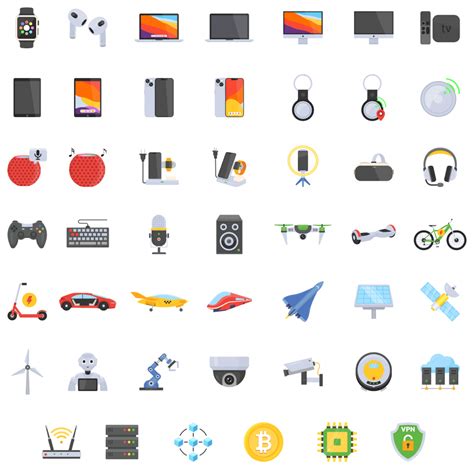 Modern Technology Icons For Future Forward Designs Free