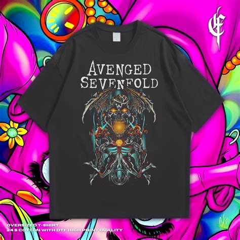 Jual Psycho Crucify Avenged Sevenfold Oversized T Shirt Kaos