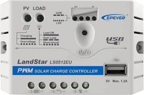 Regulador De Carga Solar Epever Pwm Landstar Serie Ls Eu Regulador De