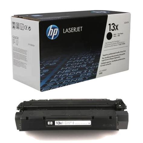 HP 13X High Yield Black Original Toner Cartridge Q2613X Red Bus