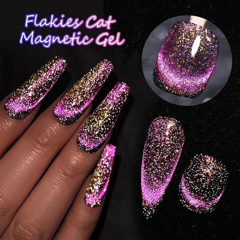 Ur Sugar Ml Reflective Cat Magnetic Gel Nail Polish Glitter Laser