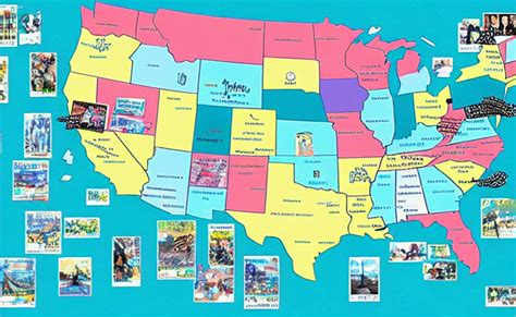 Krea Ai Hatsune Miku Across America Map Map Key Tourist