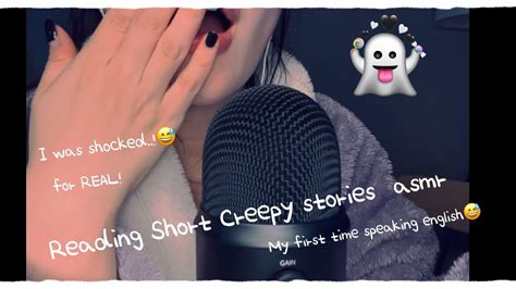 First Time Trying English Asmr Reading Some Creepy Stories From