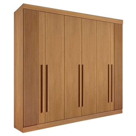 Guarda Roupa Da Vinci Plus 6 Portas Ripada 6 Gravetas 100 Mdf D Doro