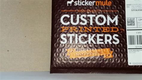 Sticker Mule Order Unboxing Youtube