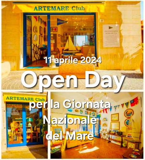 Pressmare Open Day Di Artemare Club Per La Giornata Nazionale Del