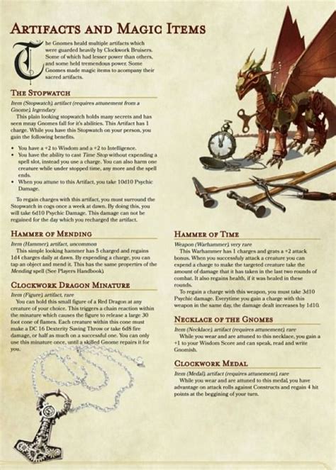 Clockwork Toys Dnd 5e Homebrew Dungeons And Dragons Homebrew Dandd