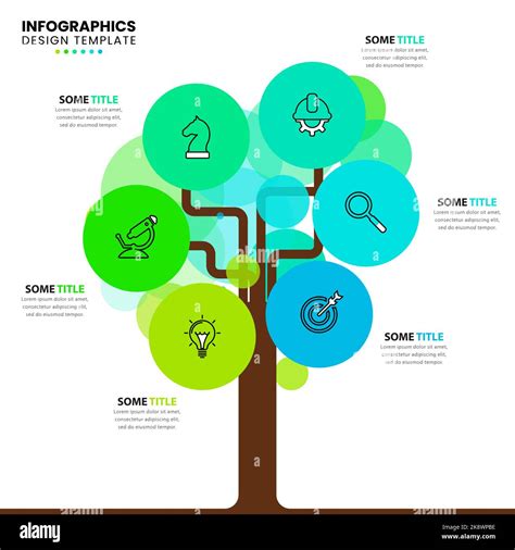 Infographic Template With Icons And 6 Options Or Steps Tree Can Be