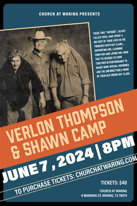 Verlon Thompson And Shawn Camp Church At Waring