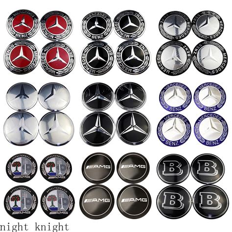 Night Knight 4PCS 56mm Mercedes Benz AMG Brabus Apple Tree Lorinser Car