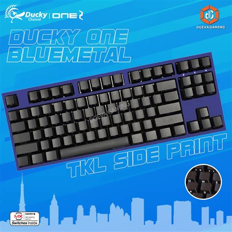 Jual Ducky One Blue Case Side Print Mechanical Keyboard Gaming