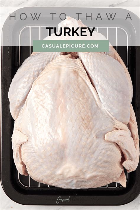 How To Thaw A Turkey Casual Epicure