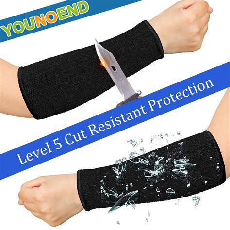 2pcspair Cut Resistant Sleeves Arm Protection Sleeves Level 5 Protection Safety Forearm Guard