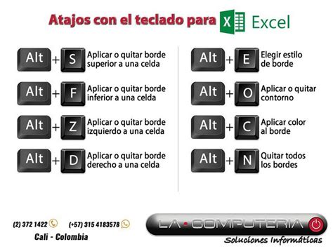 Atajos Con El Teclado Para Excel Excel