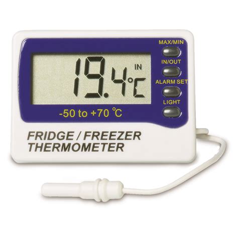 Digital Fridge Freezer Thermometer With Audible Alarm Drywite