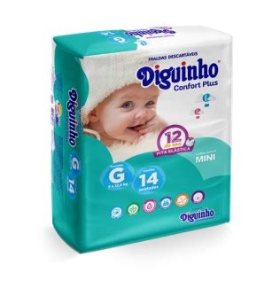 Fralda Infantil Diguinho Confort Plus Mini Tamanho G Unidades