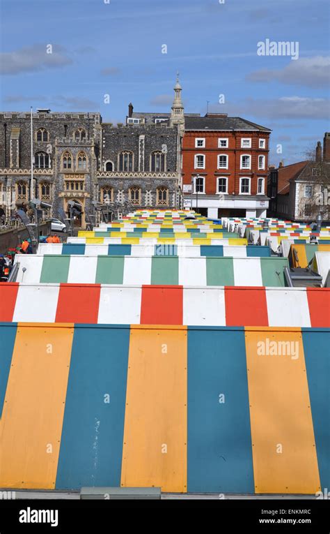 Norwich Covered Market April 2015 Stock Photo Alamy