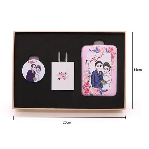 Wedding Gift Box Set Mah Power Bank Usb Cable Corporate Gift