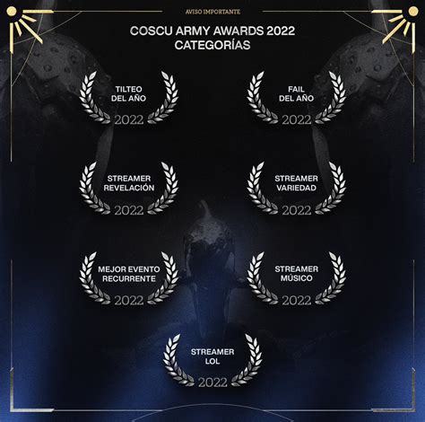 Coscu Army Awards On Twitter Estas Son Las Ternas Que Ver N A Los