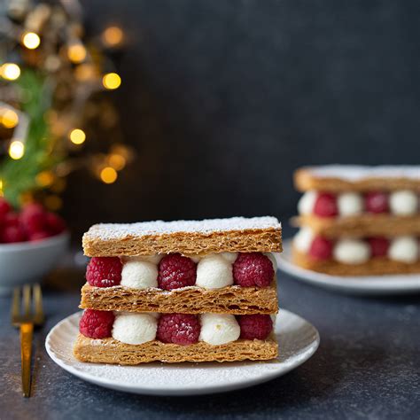 Raspberry White Chocolate Mille Feuille Easyfood