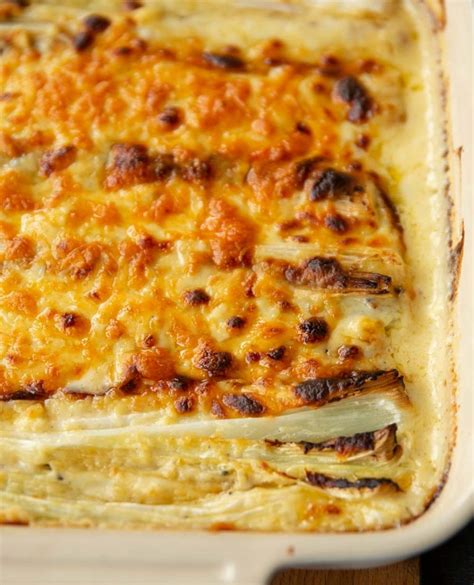 Cheesy Baked Leeks Dont Go Bacon My Heart