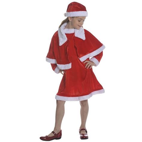 Costume Enfant Fille Mère Noël En Taille 10 à 12 Ans Ref 66579