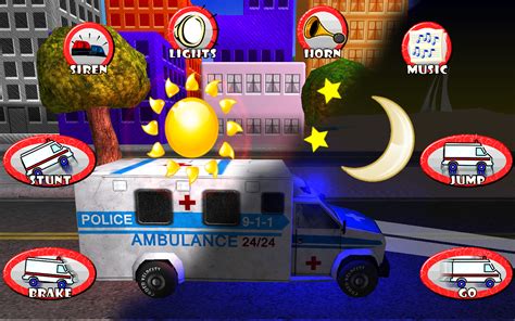 Ambulance Race And Rescue Toy Car Game For Toddlers And Kids With Siren