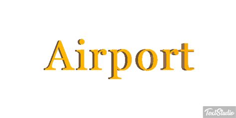 Airport Word Animated GIF Logo Designs