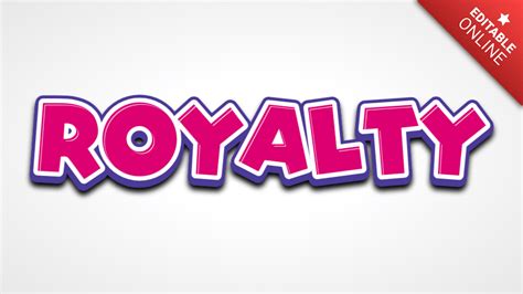 Royalty | Text Effect Generator