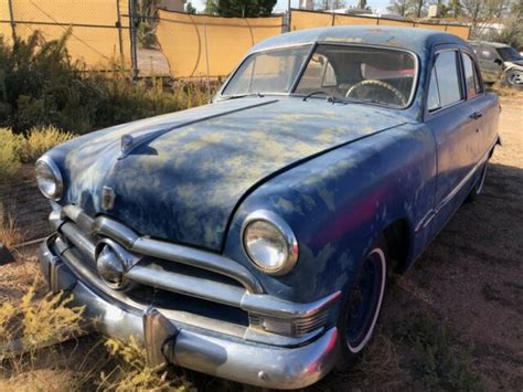 1950 Ford Custom 2 Door Hotrod Rat Rod Flathead 8 Barn Find Shoebox For Sale Photos