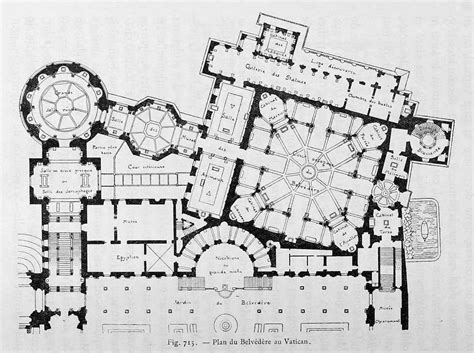 Floor plan of the Belvedere, Vatican City Architecture Baroque ...