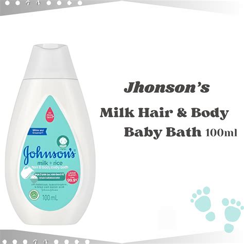 Johnson S Milk Rice Hair Body Baby Bath Sabun Bayi 2in1100ml