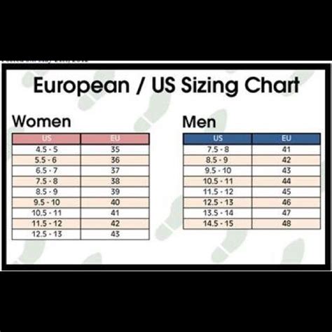 Us And Euro Shoe Size Chart Online