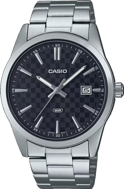 Casio Mtp Vd D Audf Reloj Anal Gico De Fecha Esfera Negra Correa