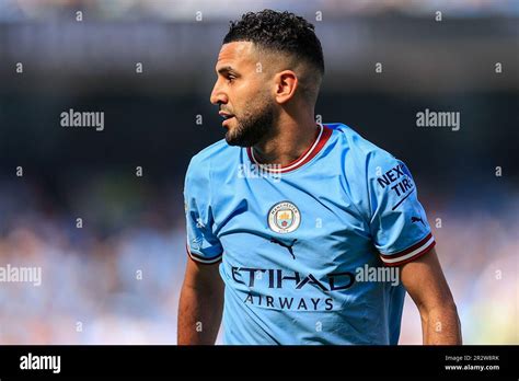 Riyad Mahrez 26 Of Manchester City During The Premier League Match